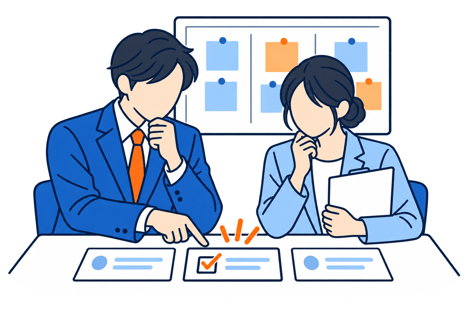 相談しながら優先する業務を選ぶ